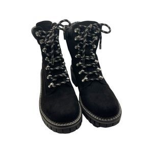 JLO Jennifer Lopez Aceser Combat Boots, Women's Size 7.5M, Black